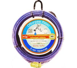 Саморегулирующийся греющий кабель в трубу Обогрев Люкс 10 м. 00-00000973 