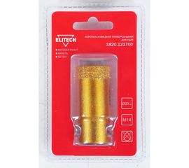 Коронка алмазная (27 мм; М14) ELITECH 1820.121700 