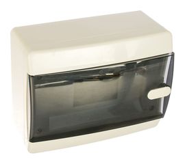 Щит Tekfor навесной 8 мод. IP41, прозрачная черная дверца CNK 40-08-1 01-04-003 