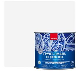 Быстросохнущая грунт-эмаль 3в1 Neomid белый 2.7 кг Н-FdCoat-2,7/бел 