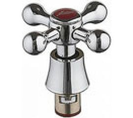 Кран-букса LEDEME 1/2, керамика, 20 шлицов, угол поворота 90°, с маховиком крест LH08 114080 