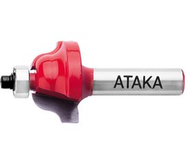 Фреза кромочная калевочная (33.3х16 мм; хвостовик 8 мм; R1-6,35/R2-4) Атака 8141020 