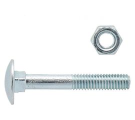 Болт с п.кр. гол. и кв.подголовком, с гайкой ЕВРОПАРТНЕР DIN603 Zn M6х50 8шт. 6 0523 1 