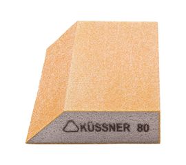 Шлифовальный брусок KUSSNER Р80, трапеция Soft, 125x90x25 мм 1000-250080 