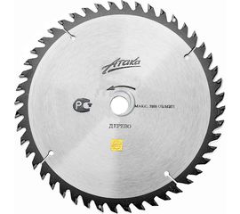 Диск пильный (350 мм; 40T; 50 мм) по дереву профи АТАКА 8079440 