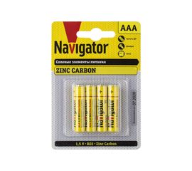 Элемент питания Navigator 94 767 NBT-NS-R03-BP4 94767 