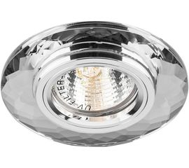 Светильник FERON ИВО-50w 12в, G5.3, сереб.с/с декор.серебряный 19739 