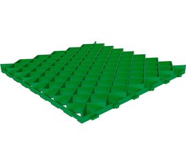 Газонная решетка Gidrolica 600х600х40 мм - пластиковая зеленая 605 