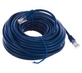 Патч-корд Cablexpert UTP PP12-15M/B кат.5e, 15м, литой, многожильный синий PP12-15M/B 