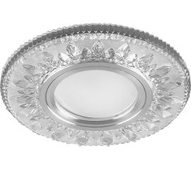 Встраиваемый потолочный светильник FERON со светодиод подсветкой, белый, хром, CD903 28846 