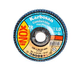 Диск лепестковый Inox (125х22 мм; Р60) Karbosan 82340 