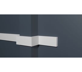 Стеновой молдинг Decor-Dizayn ударопрочный влагостойкий под покраску 40Х10Х2000 мм DD620 