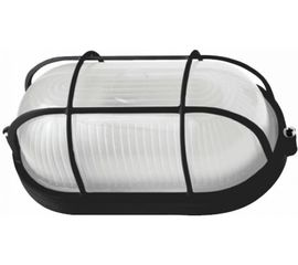 Влагозащищенный светильник Navigator 94 814 NBL-O2-100-E27/BL НПБ 1202 черный овал с решеткой 100Вт IP54 4607136948143 51033 