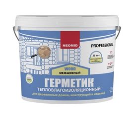 Строительный герметик Neomid Professional 15 кг, ведро, тик Н -ГермPROFF-15/тик 
