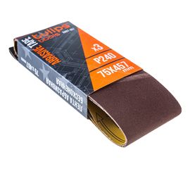 Лента шлифовальная (3 шт; 75х457 мм; P240) Tulips tools EA07-407 