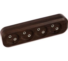 Розеточная колодка, 4 гнезда, бук TDM SQ1806-0064 