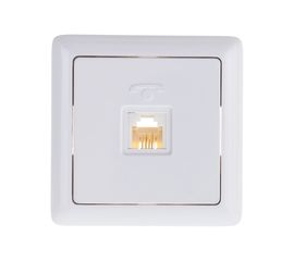 Телефонная розетка Schneider Electric ХИТ, О/У, RJ11, белый RT-4A3-B 