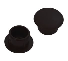 Декоративная заглушка Tech-Krep 10 мм черная 35 шт - пакет 108876 