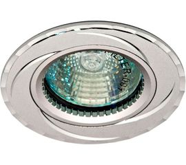 Встраиваемый потолочный светильник FERON MR16 G5.3 серебро,GS-M361 18897 