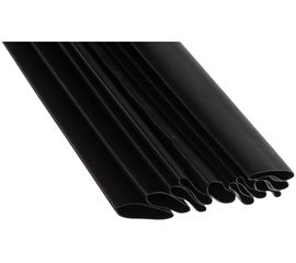 Термоусадочная клеевая трубка КВТ, ТТК 2:1-25/12.5 черная 74305 