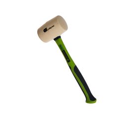 Резиновая киянка, 680г белая резина, фибергласовая рукоятка СИБРТЕХ 11168 