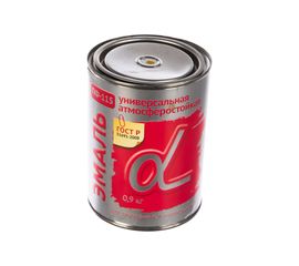 Универсальная эмаль Krafor Альфа ПФ-115 желтая 0.9 кг 6 206161 