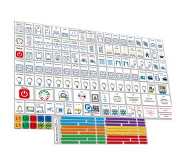 Набор наклеек на электрощит Маркировка 220 для электрических щитов до 96 модулей EL-ProMax 