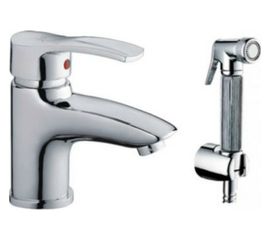 Смеситель для умывальника LEDEME L1264 с гигиенической лейкой 65766 