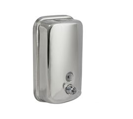 Дозатор для жидкого мыла из нержавеющей стали Solinne TM804, полированный, 1000 мл 2512.042 