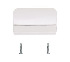 Балконная ручка Агат пластик, с саморезами с буром, белая 4005.07 