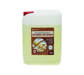 Огнезащитная водорастворимая пропитка ОГНЕЗА-ПО-ПРОФ бесцветная, канистра 10 л 12 кг 105095 