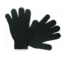 Двойные перчатки АНТЕЙ ПЛЮС Зима, 10 класс вязки, 267 текс 84-87 г, черные, 150 пар, 042 