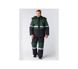 Зимний костюм ФАКЕЛ Профи-Норд черный/зеленый, размер 48-50, рост 170-176 87472508.005 