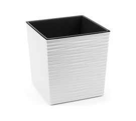 Кашпо с вкладышем LAMELA Sp.z o. JUKA dluto 599 25x25x26 см, белый 038928 