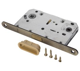 Сантехническая магнитная защелка с пластиковой ответной планкой RENZ бр.ант INLBM 5096 pl AB 