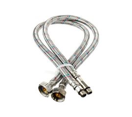 Гибкая подводка Mateu GR L1000 мм, штуцер М10х1х35 - гайка 1/2, штуцер М10х18 - гайка 1/2, блистер 2 шт 721100378 