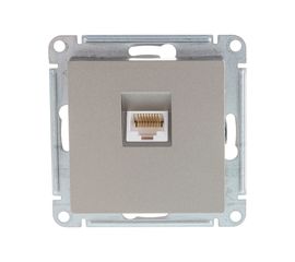 Механизм компьютерной розетки Schneider Electric ATLAS DESIGN RJ45 шампань ATN000583 1240340 