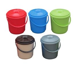 Пластиковое ведро с крышкой и ручкой Протэкт 14 л, 29.5 см ПВ-14 