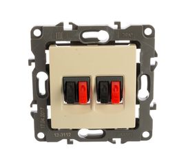 Двойная аудио розетка ЭРА 12-3112-02 IP20, 12, слоновая кость Б0027462 