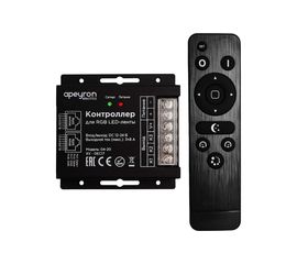 Контроллер RGB Apeyron 12В/24В, 288Вт/576Вт, 3 каналах8А, пульт easy control 04-20 