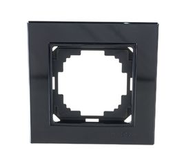 Одноместная рамка NILSON черный Alegra 25220091 