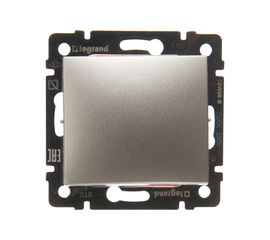 Механизм выключателя Legrand 1-клавишный СП Valena 10 А IP31 алюминий Leg 770101 