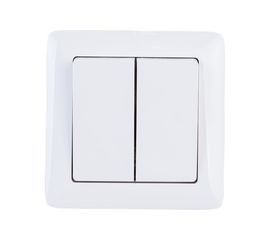 Выключатель Schneider Electric 2-клавишный СП Хит 6А белый SchE ВС56-234-Б VS56-234-B ВС56-234-б 