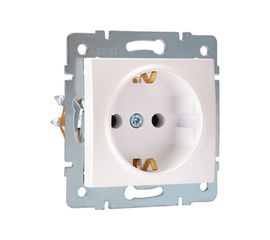 Розетка LEZARD KARINA с/ з ПБТ жемчужно-белый перламутр 707-3088-122В 