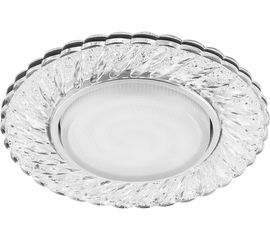 Светильник с подсветкой FERON 20LED 2835 4000K, 15W GX53, без лампы, прозрачный, хром, CD4021 29474 