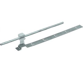 Держатель круглого проводника EZETEK 6-8мм для черепичной кровли прозрачный, оцинковка 91038 