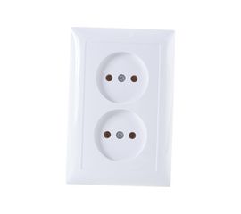 Розетка Кунцево-Электро СЕЛЕНА скрытой установки, двухместная РС16-371 8115 