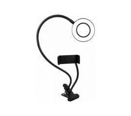 Кольцевой свет Camelion KD-848 C02 LED 7 Вт, подставка для смартфона, на клипсе 14311 