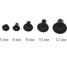 Кернеры наколки для мебельных шкантов ПЕТРОГРАДЪ D 5,6,8,10,12мм по 2 штуки М00014244 
