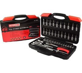 Набор инструмента ABTOMTOOL РROFFI, 1/4, 46 предметов, CrV, 54046 
